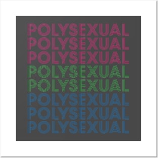 Retro Polysexual Pride Posters and Art